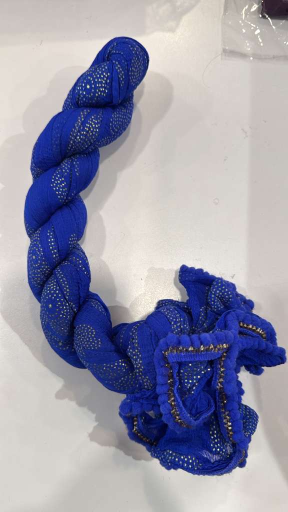 Amazing Blue Color Gold Printed Dupatta For Women