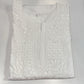 White Color Cotton With Embroidery Work Kurti Near Me