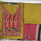 Pretty Lime Green Color Cotton With Printed Work Salwar Suits With Dupatta