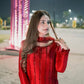 Red Color Rangoli Silk And Palazzo Suit Embroidery Work In Mesa