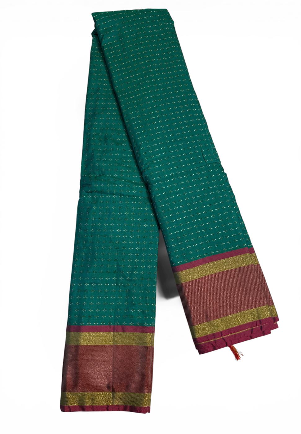 Charming Dark Green Color Art Silk Saree For Women