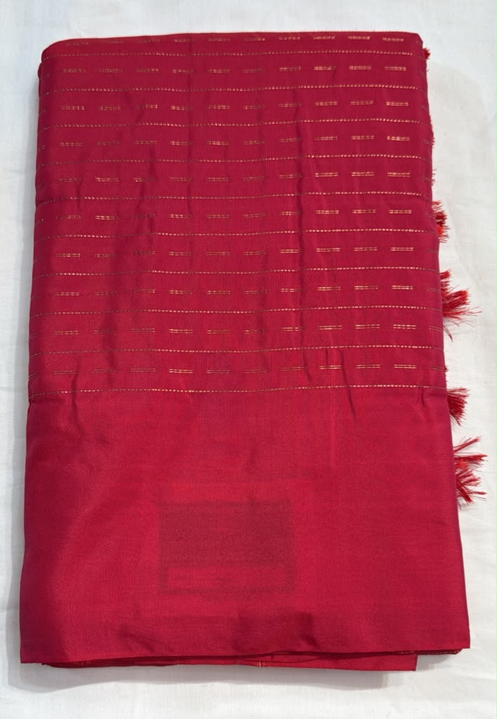 Marvelous Pink Color Art Silk With Gold Zari Work Saree For Women