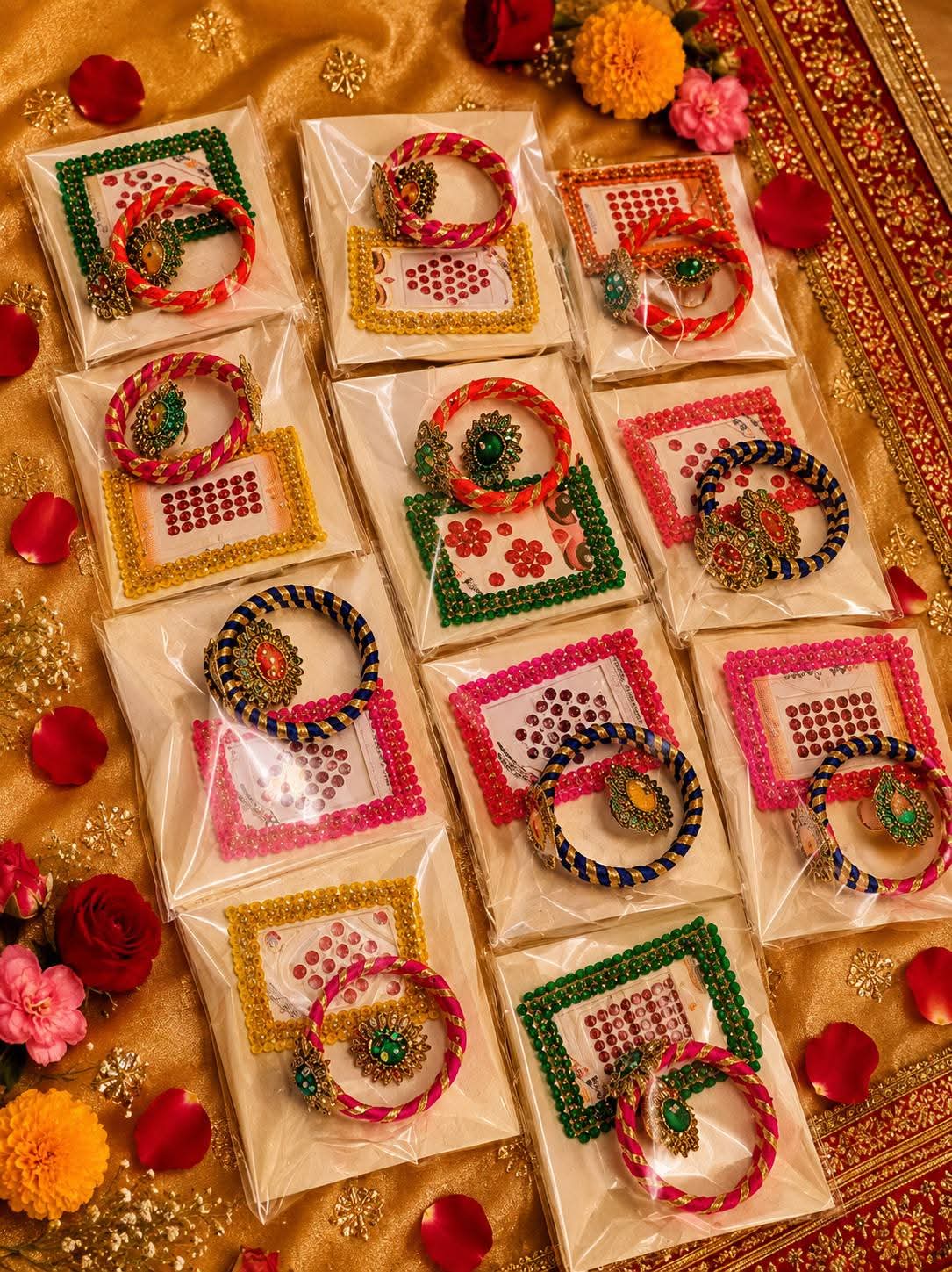 Silk Thread Bangles With Ring And Bindi Set Near Me