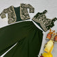 Georgette Embroidery Lace Work With Indo Western Palazzo Suits in Tempe