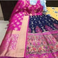 Elegant Embroidery With Sequins Work Pink With Blue Color Lehenga Choli For Women