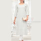 Wonderful White Color Rayon With Embroidered Kurti For Women
