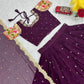 Charming Purple Color Georgette Lehenga Choli In Mesa