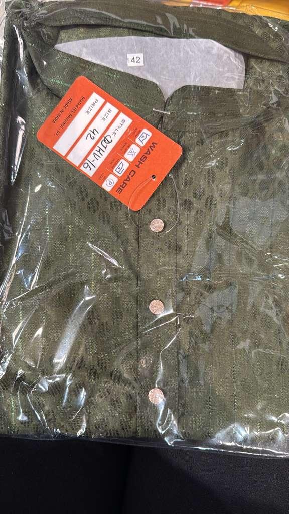 Wonderful Green Color Silk With Self Design Kurta Suits For Men