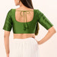 Mehendi Green Color Round Neck Readymade Blouse Near Me