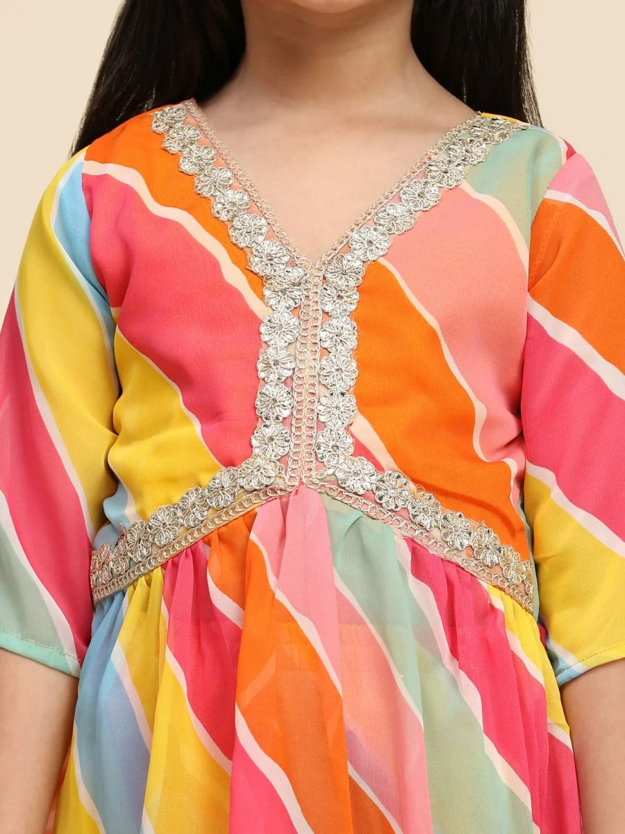 Multicolor Lace Border Work Sharara Suits in Phoenix