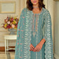 Gorgeous Teal Blue Colored Embroidery Salwar Near Me