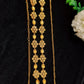 Attractive Golden Color Stone Worked Floral Designed Hip Chain For Women