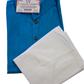 Charming Sky Blue Colored Cotton Plain Kurta With Pajama Pant For Boys