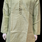 Alluring Light Green Colored Kurta And Pajama Set For Men