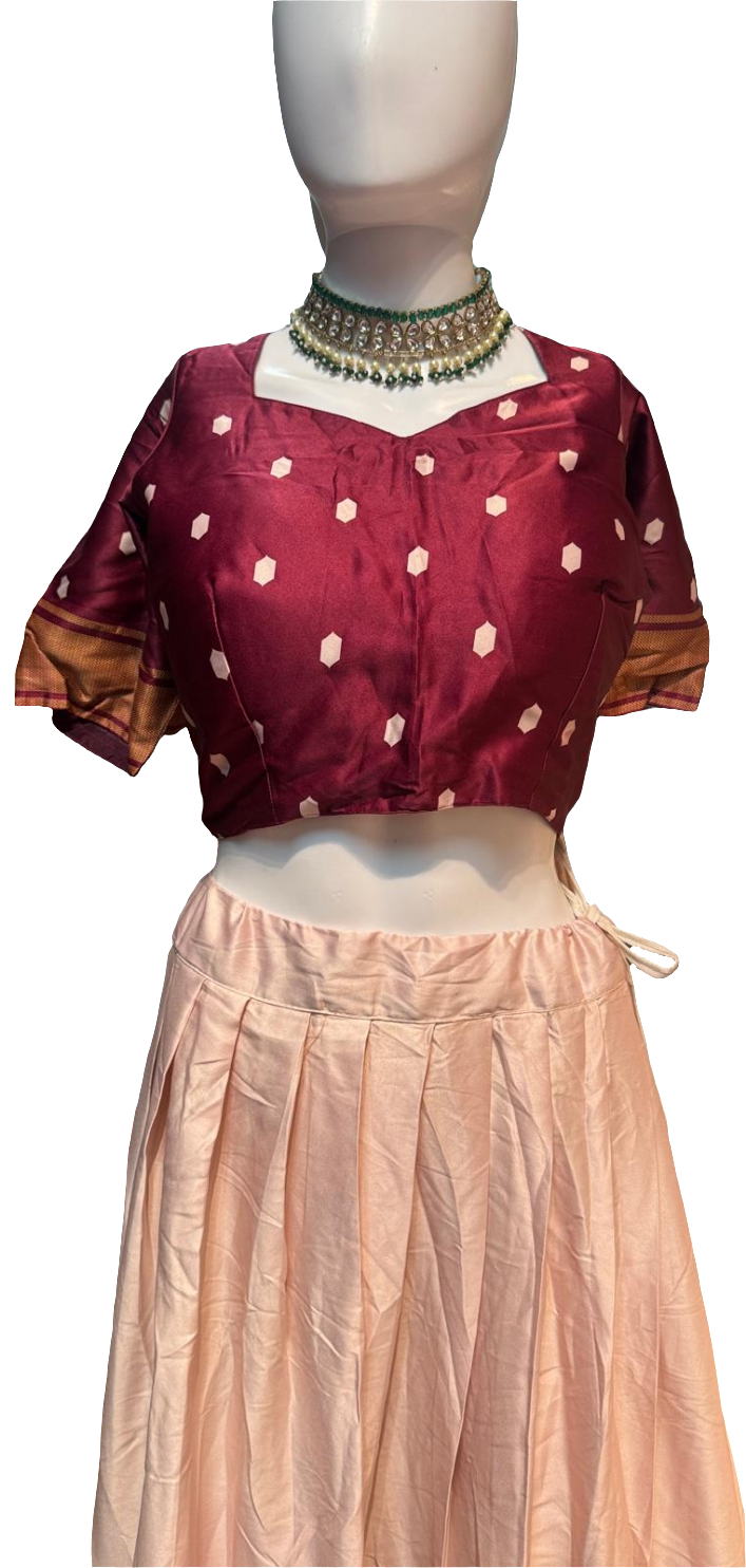 Beautiful Purple Colored Lehenga Choli Set For Women