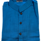 Charming Sky Blue Colored Cotton Plain Kurta With Pajama Pant For Boys