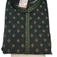 Gorgeous Green Color Silk Full Sleeve Embroidery Work Designer Kurta Pajama For Men