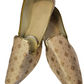 Gorgeous Beige And Gold Color Embroidery Mojari Jutti for Men