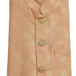 Alluring Designer Light Orange Men's Koti Jacket With Butta Design