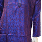 Elegant Blue Color Embroidery Work Kurta With Slub Silk Pajama Pant