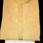 Charming Mustard Gold Color Art Silk Kurta With Pajama Pant For Men