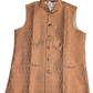 Attractive Light Orange Color Designer Cotton Koti Jacket For Men