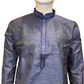 Elegant Dark Blue Color Jacquard Silk Embroidery Work Men's Kurta