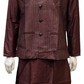 Wonderful Maroon Color Soft Silk Kurta With Pajama For Men