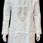 Attractive Cream Color Silk Kurta With Embroidery Work Suits For Men