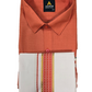 Alluring Pink Color Half Sleeves Cotton Shirt With Matching Border Dhoti Set