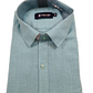 Sea Blue Color Half Sleeves Cotton Shirt With Matching Border Dhoti Set Near Me