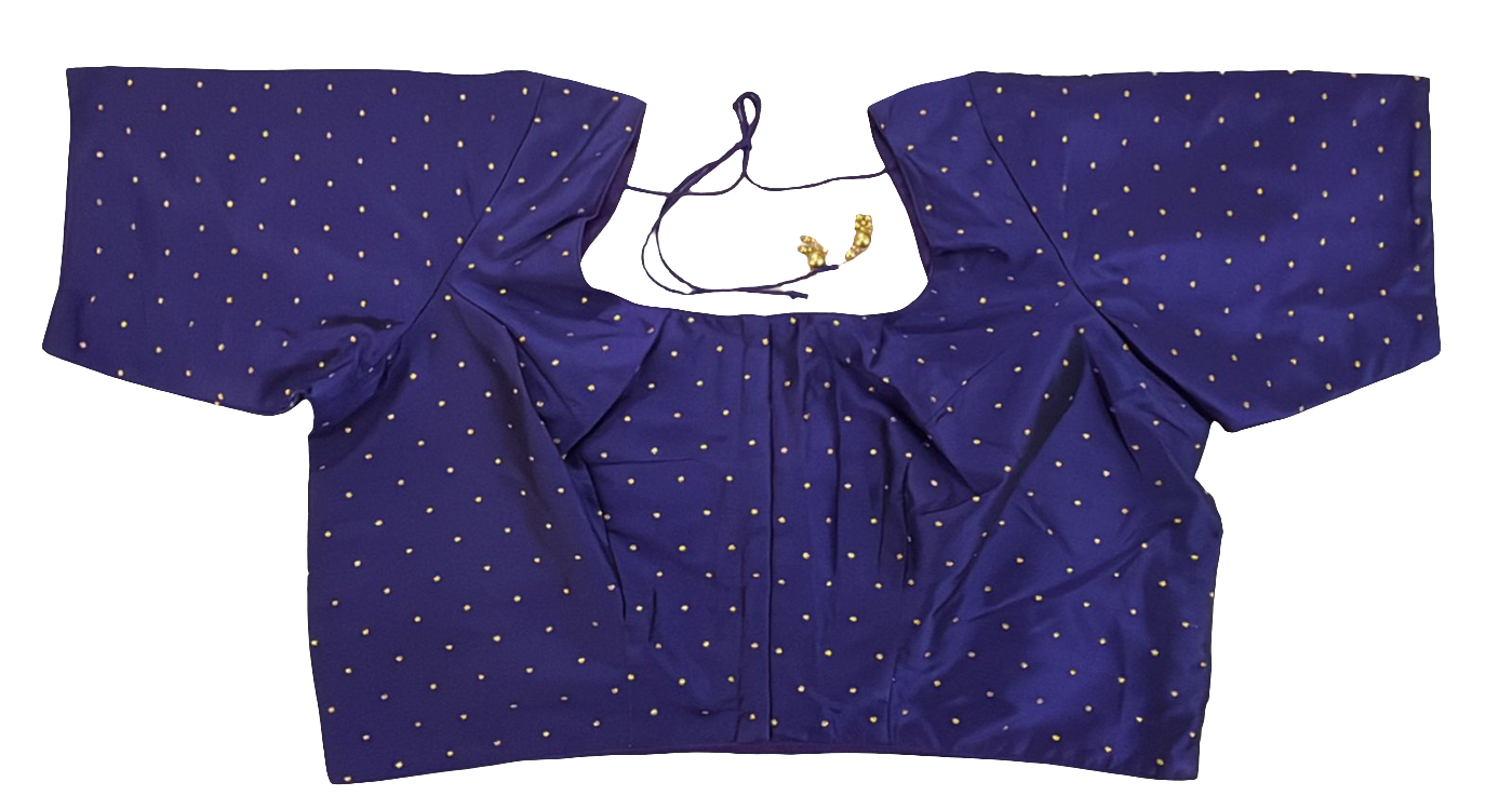 Charming Violet Color Silk Ready To Wear Blouse For Women