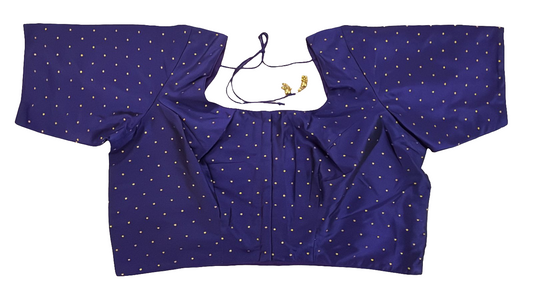 Charming Violet Color Silk Ready To Wear Blouse For Women