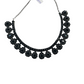 Alluring Floral Designed Silver Plated Black Color Oxidized Necklace Set With Earrings