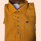 Elegant Mustard Yellow Color Cotton Kurta With Pajama Pant For Kids