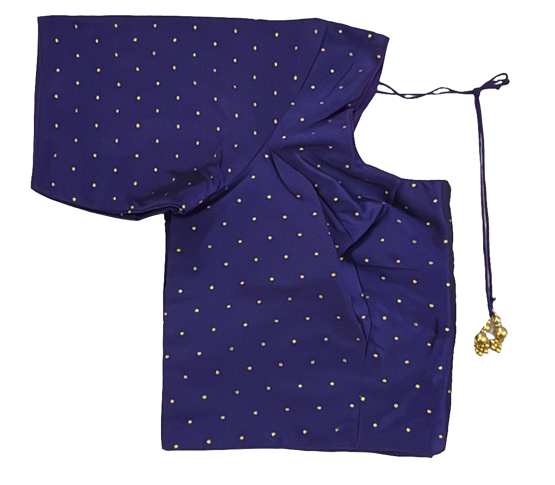 Charming Violet Color Silk Ready To Wear Blouse For Women