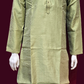 Appealing Light Green Color Jacquard Kurta Set For Men