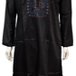 Alluring Black Color Soft Cotton Silk Kurta With Pajama For Men