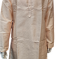Appealing Peach Color Designer Men's Kurta With Pajama Pant