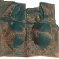 Elegant Front Open Teal Green Color Brocade Elbow Sleeve Readymade Blouse For Women
