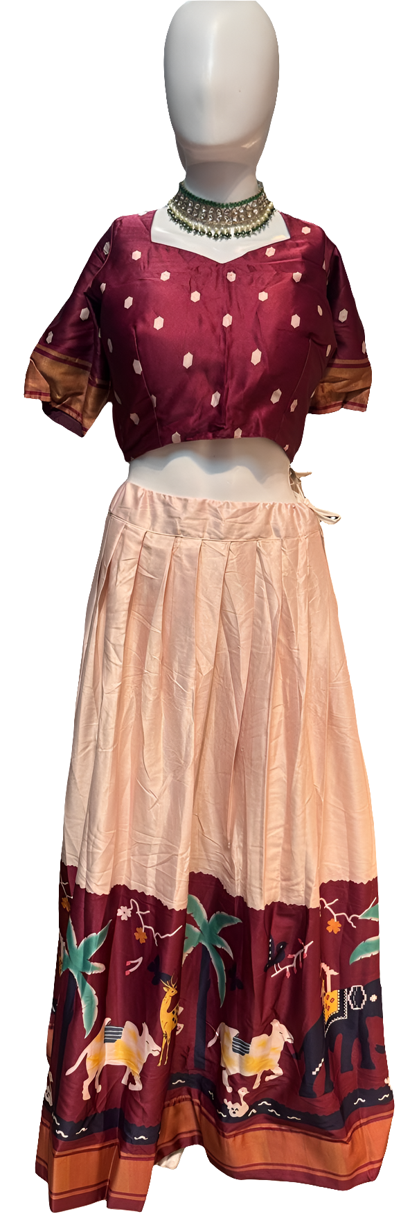 Beautiful Purple Colored Lehenga Choli Set For Women