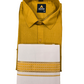 Mustard Yellow Color Cotton Shirt With Matching Border Dhoti Set Near Me