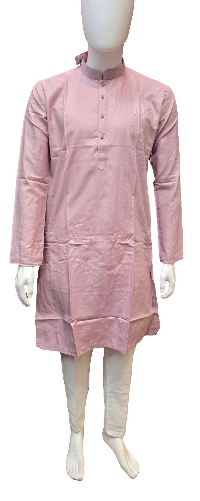 Stunning Pink Color Designer Men's Kurta With Pajama Pant