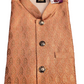 Attractive Light Orange Color Designer Cotton Koti Jacket For Men Near Me