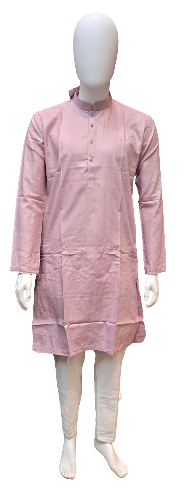 Stunning Pink Color Designer Men's Kurta With Pajama Pant