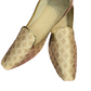 Alluring Gold Color Punjabi Jutti And Mojari Shoes For Men