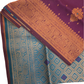Purple and Teal Blue Art Silk Saree Gold Zari Work In USA