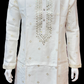 Attractive Cream Color Silk Kurta With Embroidery Work Suits For Men