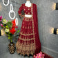 Fabulous Red Colored Embroidered Lehenga In Chandler