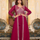  Maroon Color Lace Kurti With Palazzo Suits For Women In Tempe